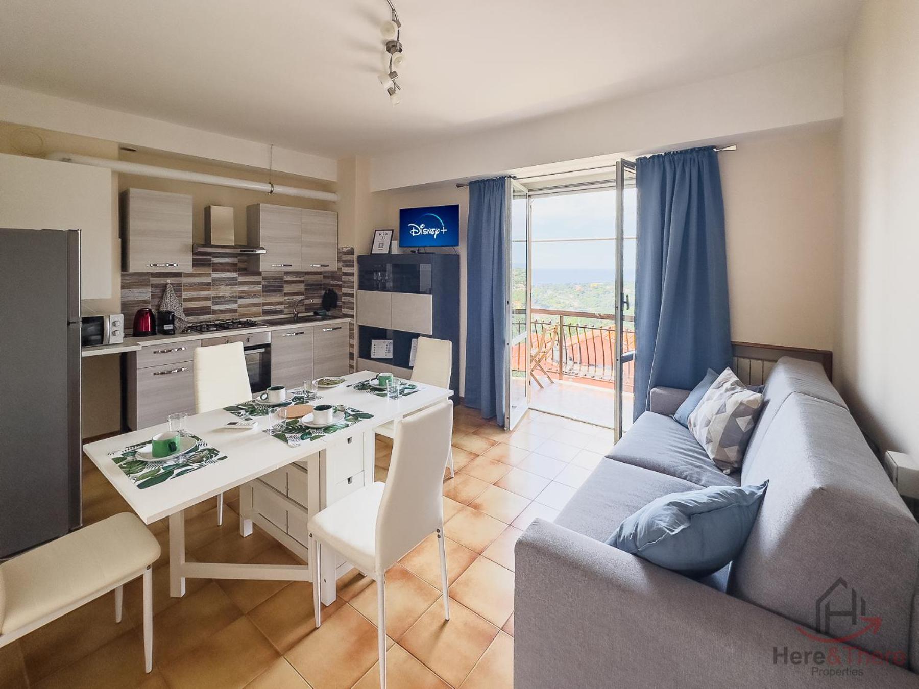 Apartment Garden & Sea View - Free Access And Garage - Wifi